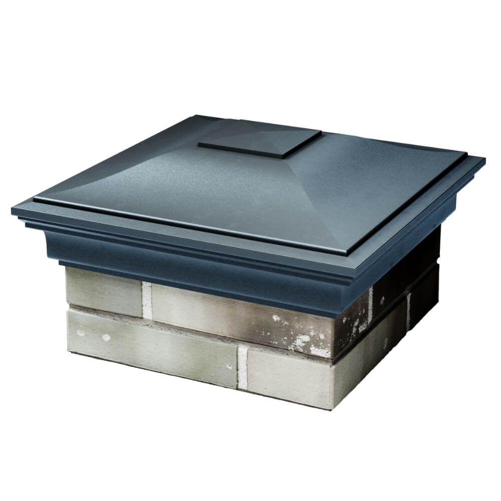 Колпак Zking Монблан Серый на столб 1.5х1.5 кирпича (385х385мм) в Костроме фото