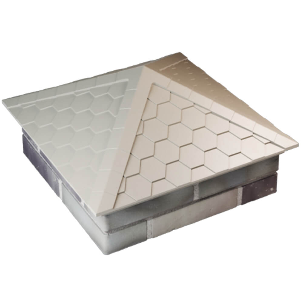 Колпак Zking Эверест Бежевый на столб 2х2 кирпича (535х535мм) Кострома фото