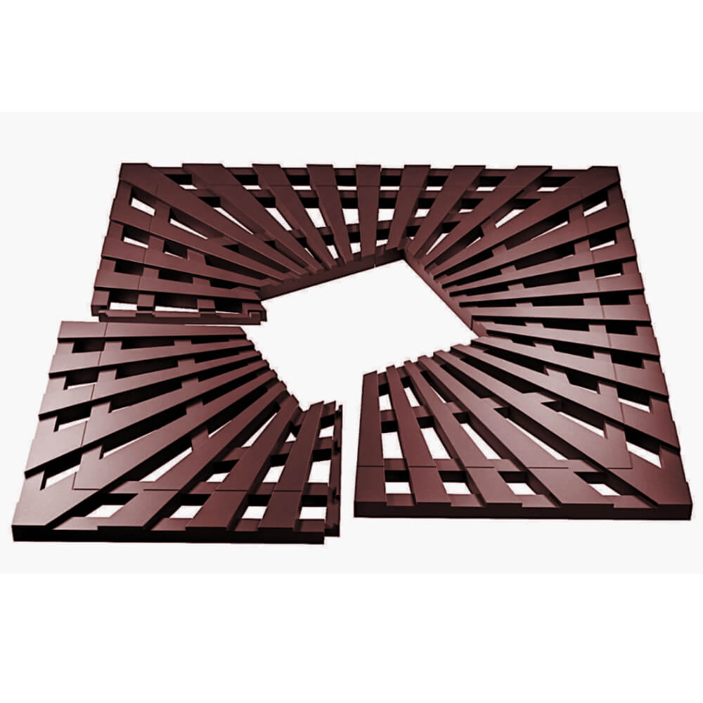 Приствольная решетка для дерева ZKING ATMOSPHERE 1.2х1.2м Коричневая в Костроме фото