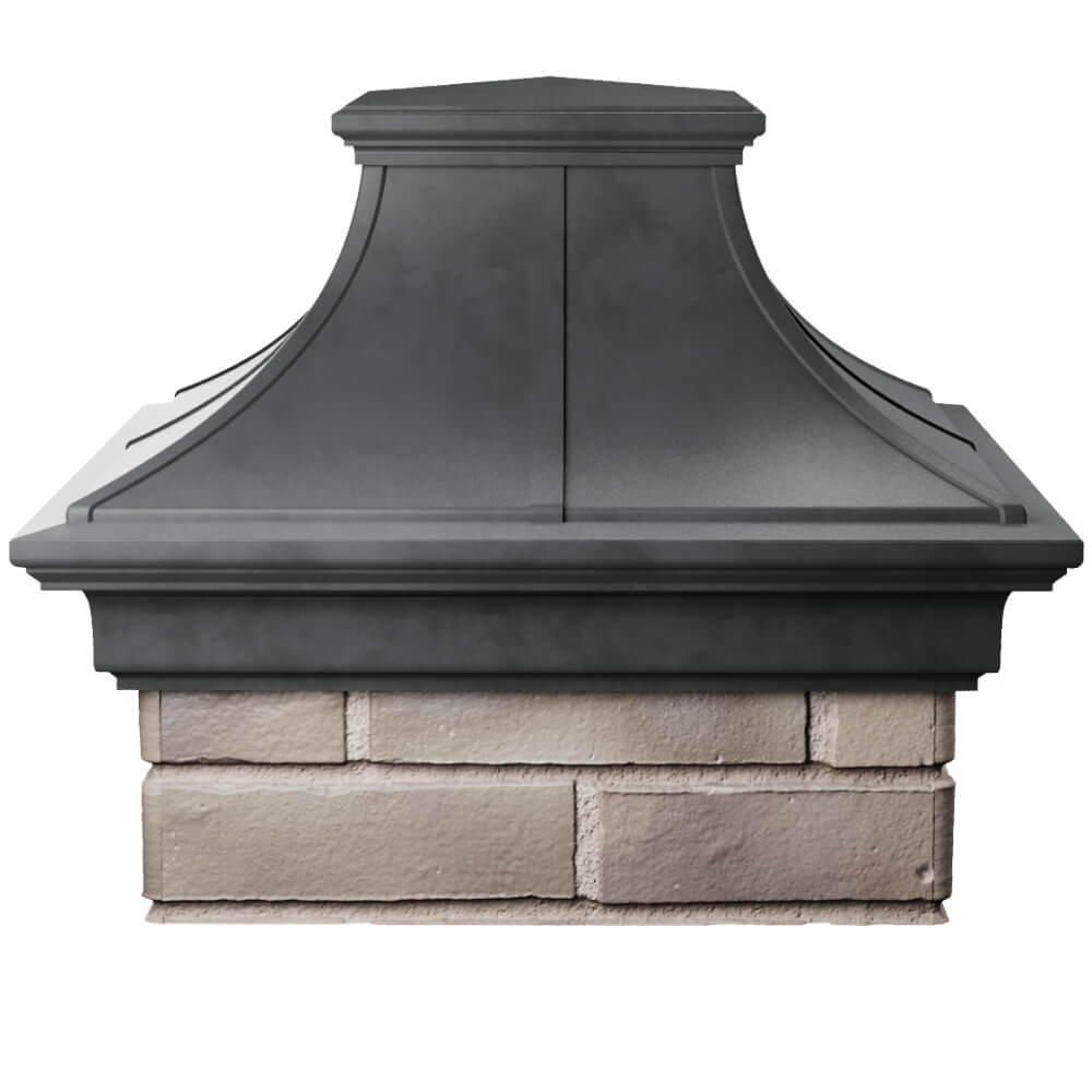 Колпак Zking Монблан Премиум Серый на столб 1.5х1.5 кирпича (385х385мм) Кострома фото