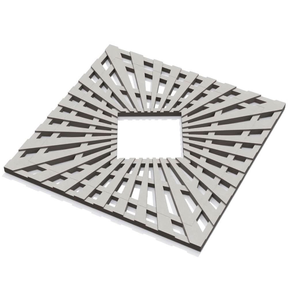 Приствольная решетка для дерева ZKING ATMOSPHERE 1.2х1.2м Бежевая в Костроме фото