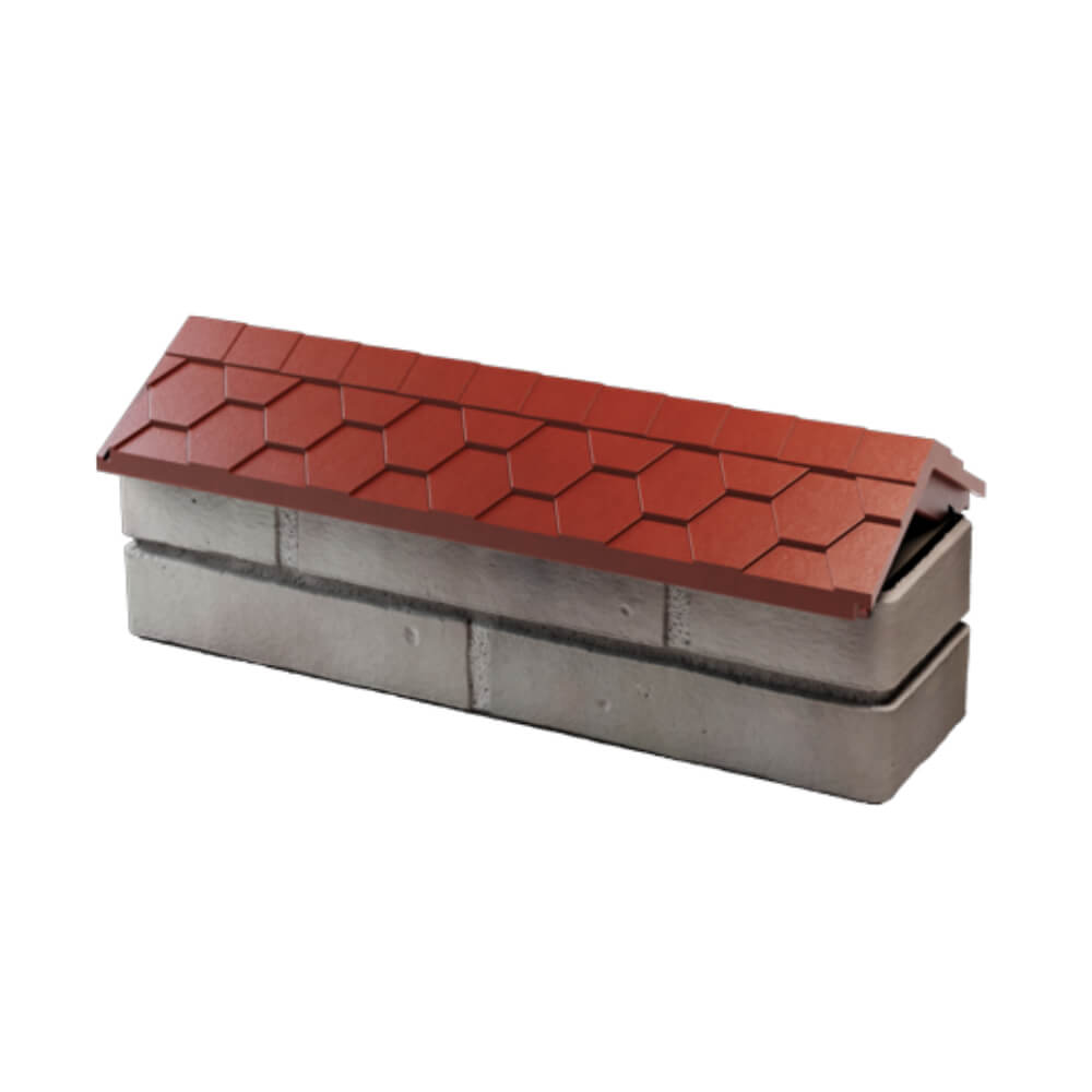 Парапет Zking Эверест Красный с посадкой на 0.5 кирпича (130мм) в Костроме фото