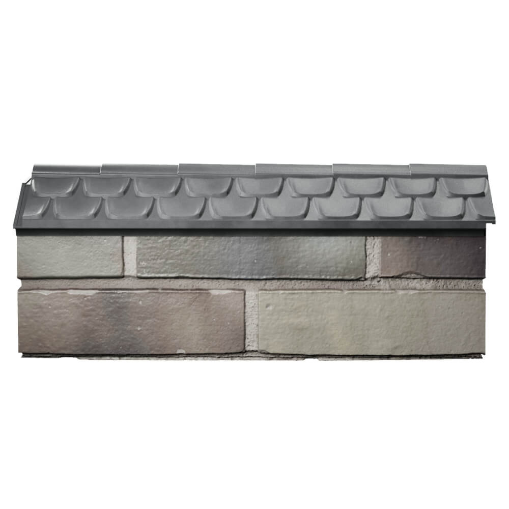 Парапет Zking Эльбрус Серый с посадкой на 0.5 кирпича (130мм) в Костроме фото