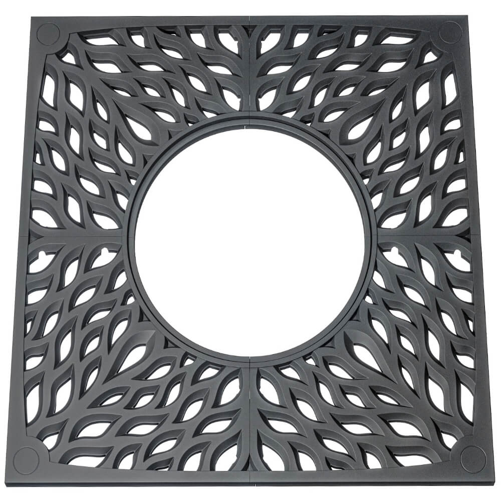 Приствольная решетка для дерева ZKING CRUST 2х2м Черная Кострома фото