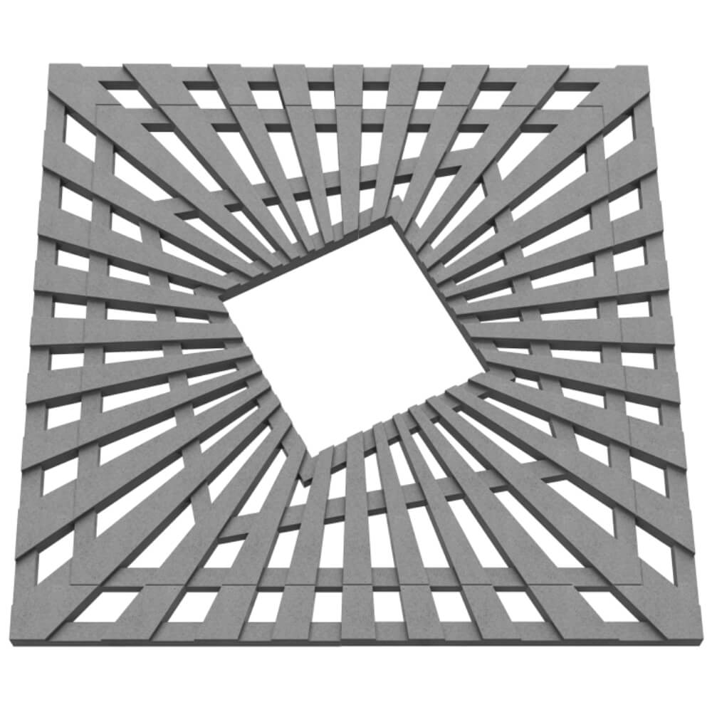 Приствольная решетка для дерева ZKING ATMOSPHERE 1.2х1.2м Серая в Костроме фото