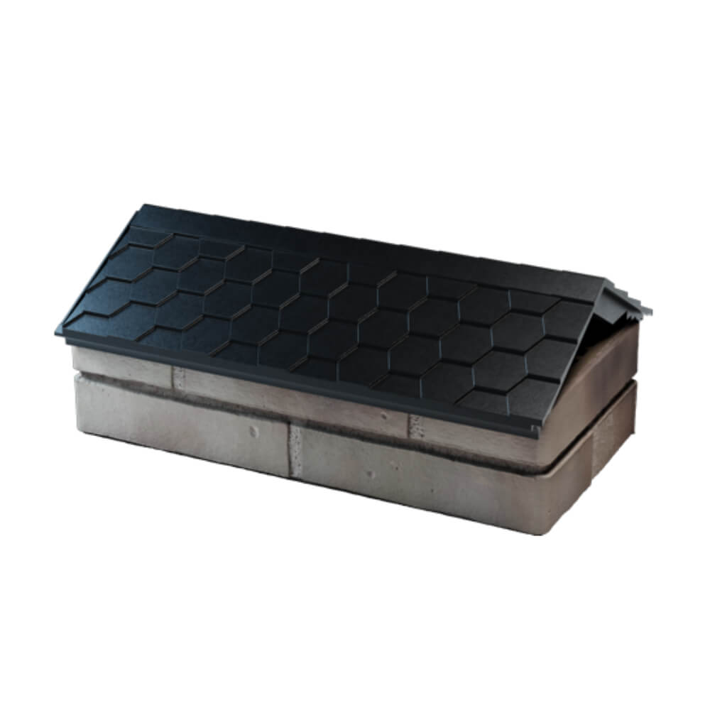 Парапет Zking Эверест Черный с посадкой на 1 кирпич (200/225/255мм) в Костроме фото