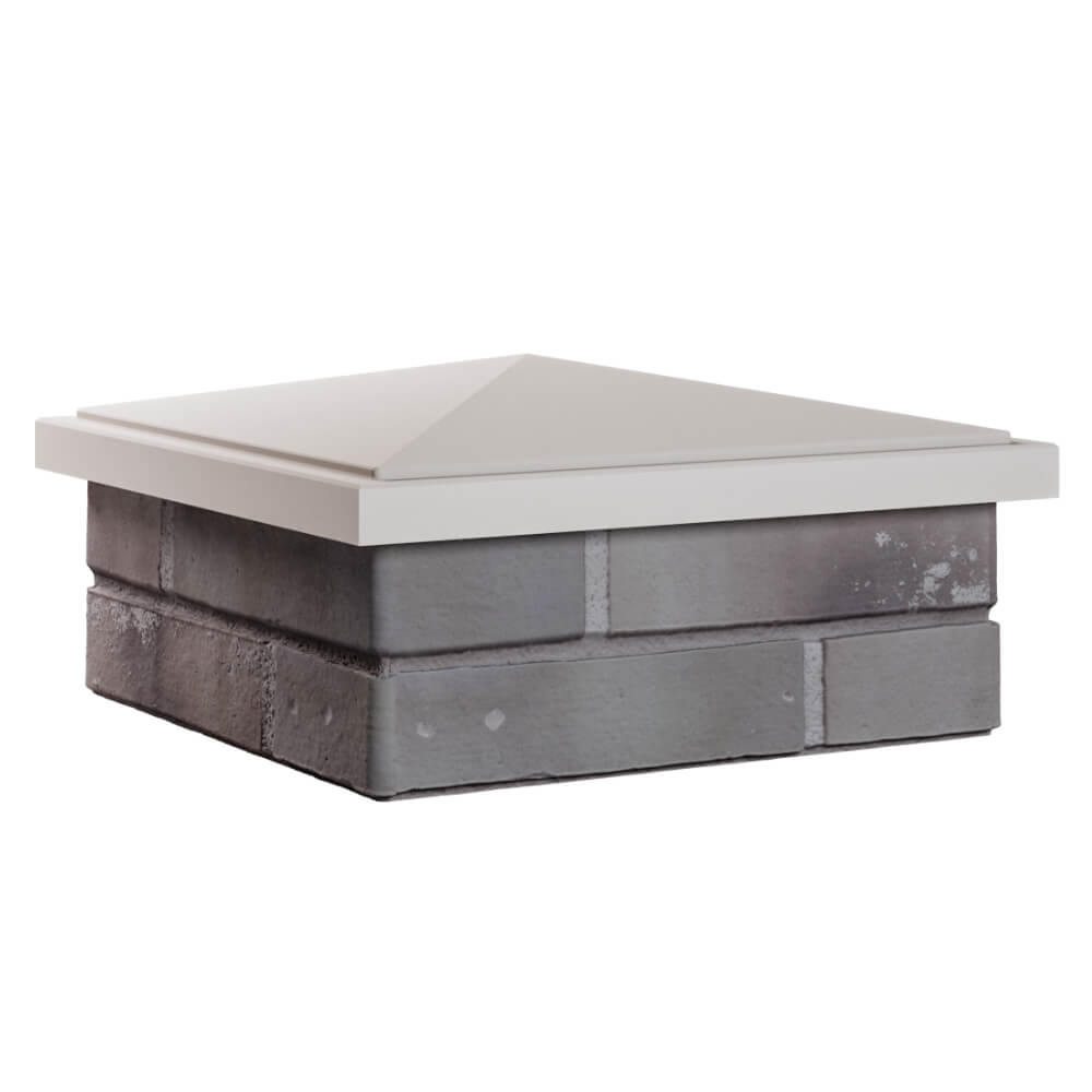 Колпак Zking БонаМоно Бежевый на столб 1.5х1.5 кирпича (385х385, 400х400мм) в Костроме фото