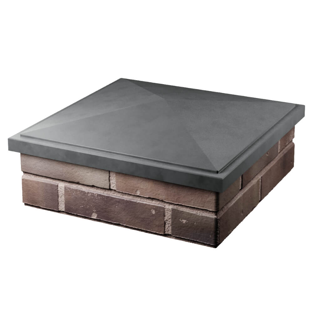 Колпак Zking БонаМоно Серый на столб 2х2 кирпича (515х515, 530х530мм) в Костроме фото