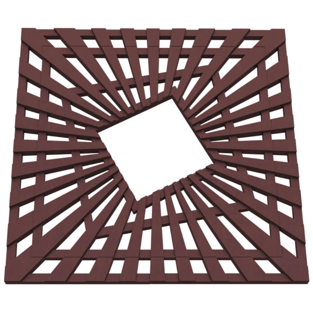 Приствольная решетка для дерева ZKING ATMOSPHERE 1.2х1.2м Коричневая в Костроме фото