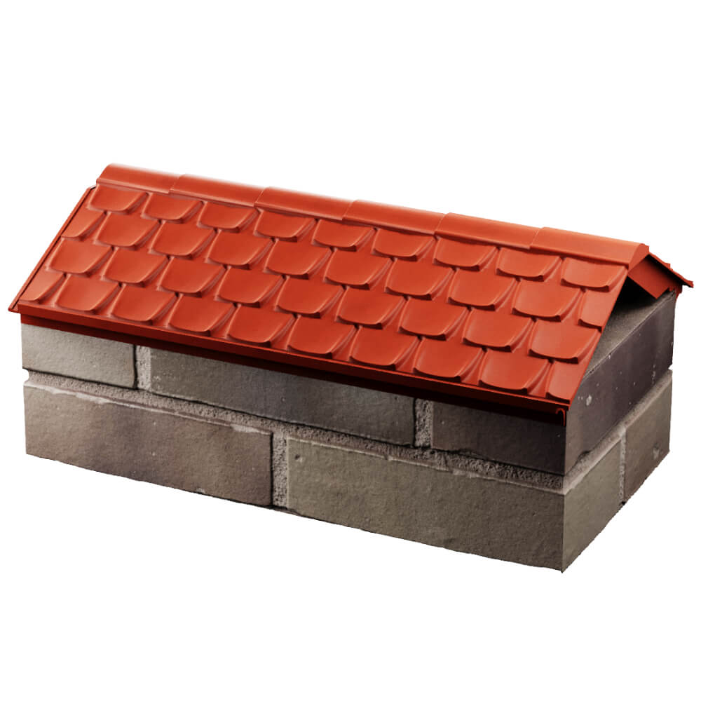 Парапет Zking Эльбрус Красный с посадкой на 1 кирпич (255мм) в Костроме фото