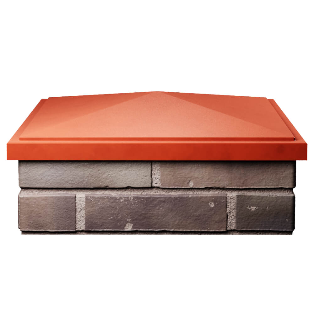 Колпак Zking БонаМоно Красный на столб 2х2 кирпича (515х515, 530х530мм) Кострома фото