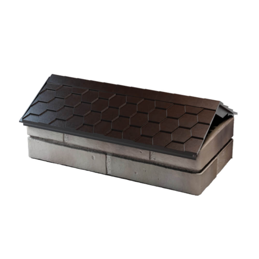 Парапет Zking Эверест Коричневый с посадкой на 1 кирпич (200/225/255мм) в Костроме фото