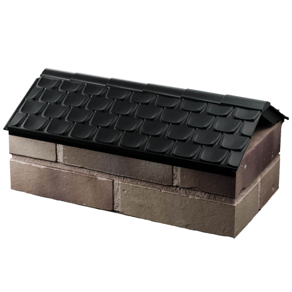 Парапет Zking Эльбрус Черный с посадкой на 1 кирпич (255мм) в Костроме фото