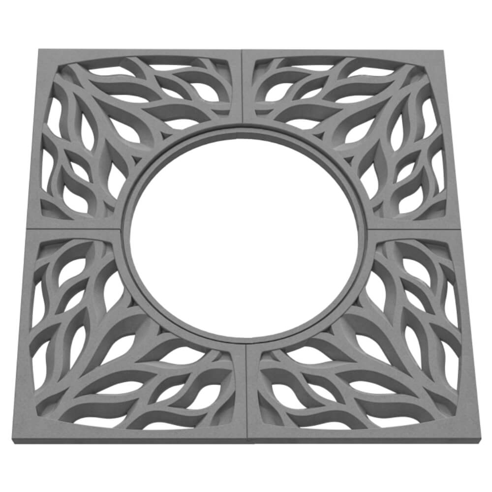 Приствольная решетка для дерева ZKING CRUST 1.2х1.2м Серая в Костроме фото