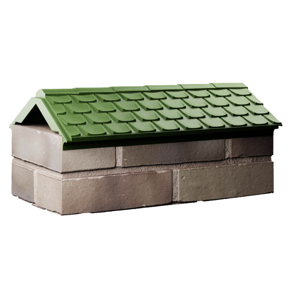 Парапет Zking Эльбрус Зеленый с посадкой на 1 кирпич (255мм) Кострома фото