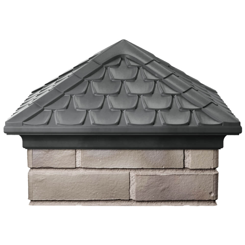 Колпак Zking Эльбрус Серый на столб 1.5х1.5 кирпича (385х385мм) Кострома фото