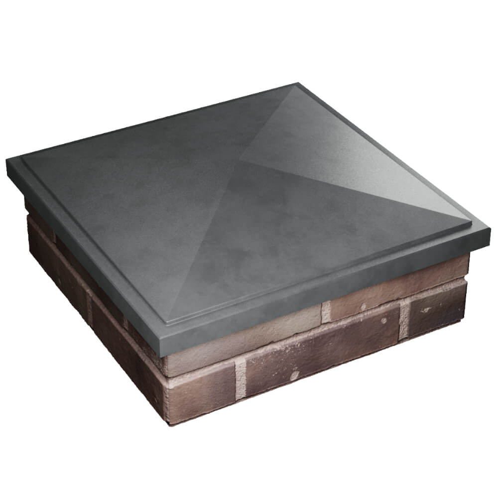 Колпак Zking БонаМоно Серый на столб 2х2 кирпича (515х515, 530х530мм) в Костроме фото