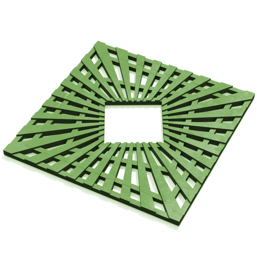 Приствольная решетка для дерева ZKING ATMOSPHERE 1.2х1.2м Зеленая в Костроме фото