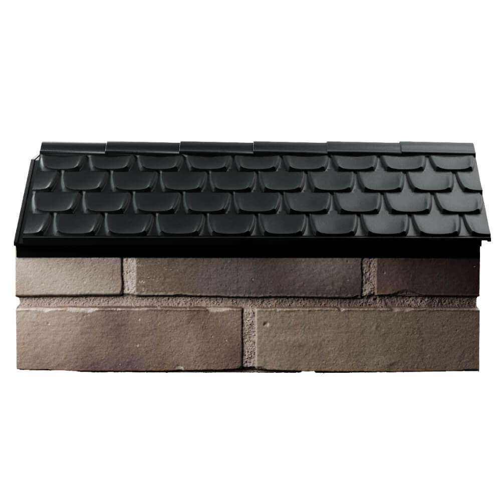 Парапет Zking Эльбрус Черный с посадкой на 1 кирпич (255мм) в Костроме фото