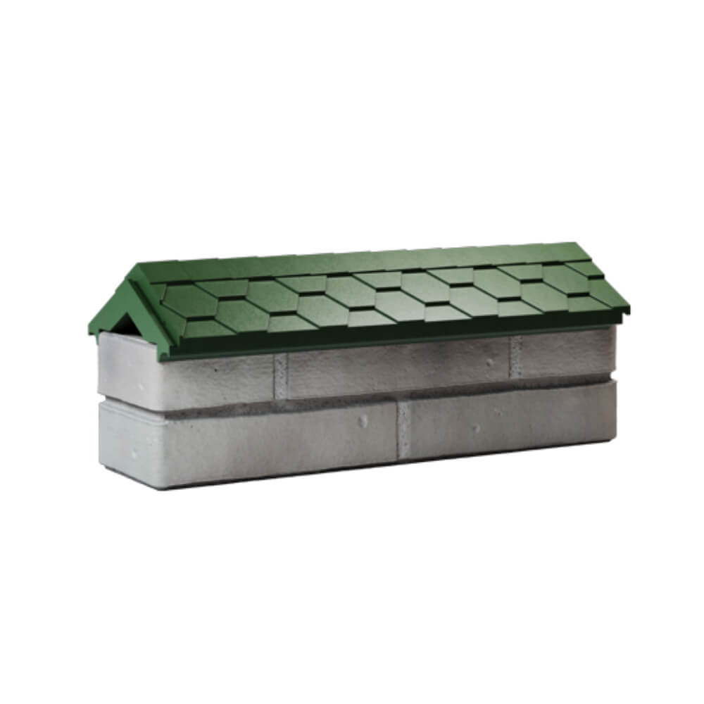 Парапет Zking Эверест Зеленый с посадкой на 0.5 кирпича (130мм) Кострома фото