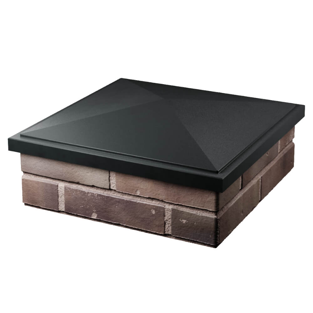 Колпак Zking БонаМоно Черный на столб 2х2 кирпича (515х515, 530х530мм) в Костроме фото