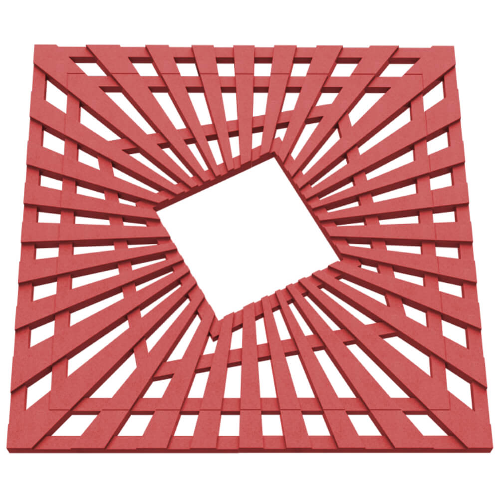 Приствольная решетка для дерева ZKING ATMOSPHERE 1.2х1.2м Красная в Костроме фото