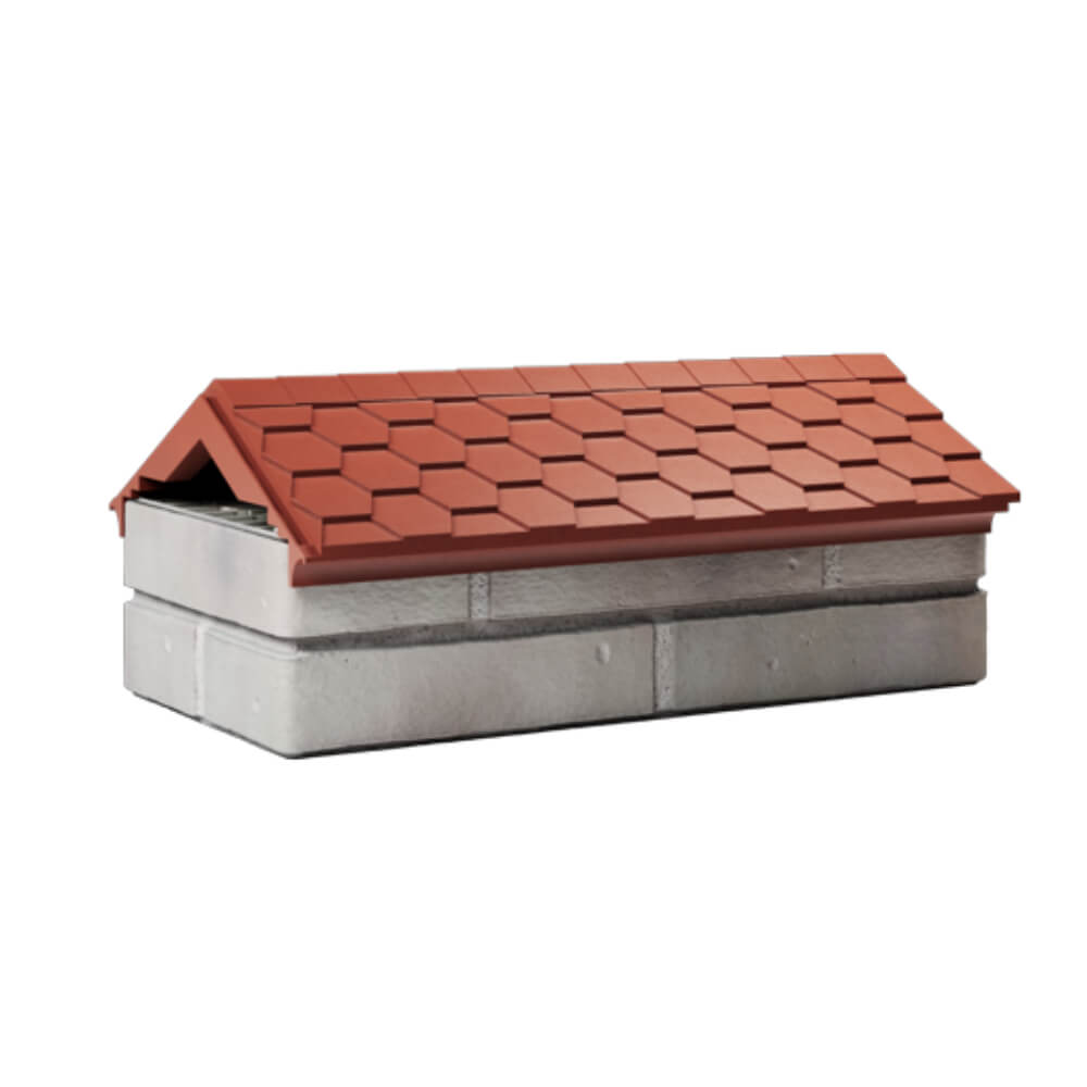 Парапет Zking Эверест Красный с посадкой на 1 кирпич (200/225/255мм) Кострома фото