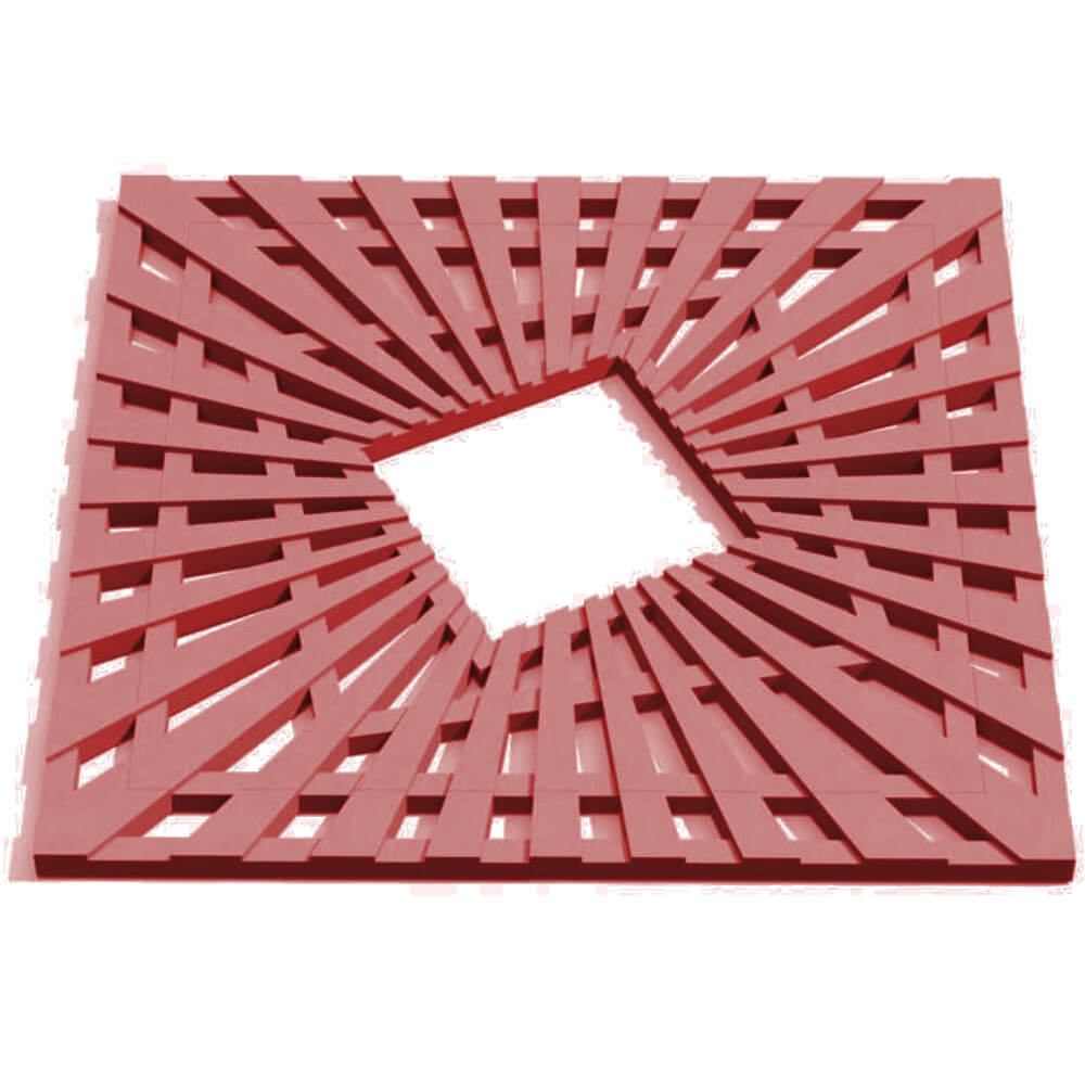 Приствольная решетка для дерева ZKING ATMOSPHERE 1.2х1.2м Красная Кострома фото