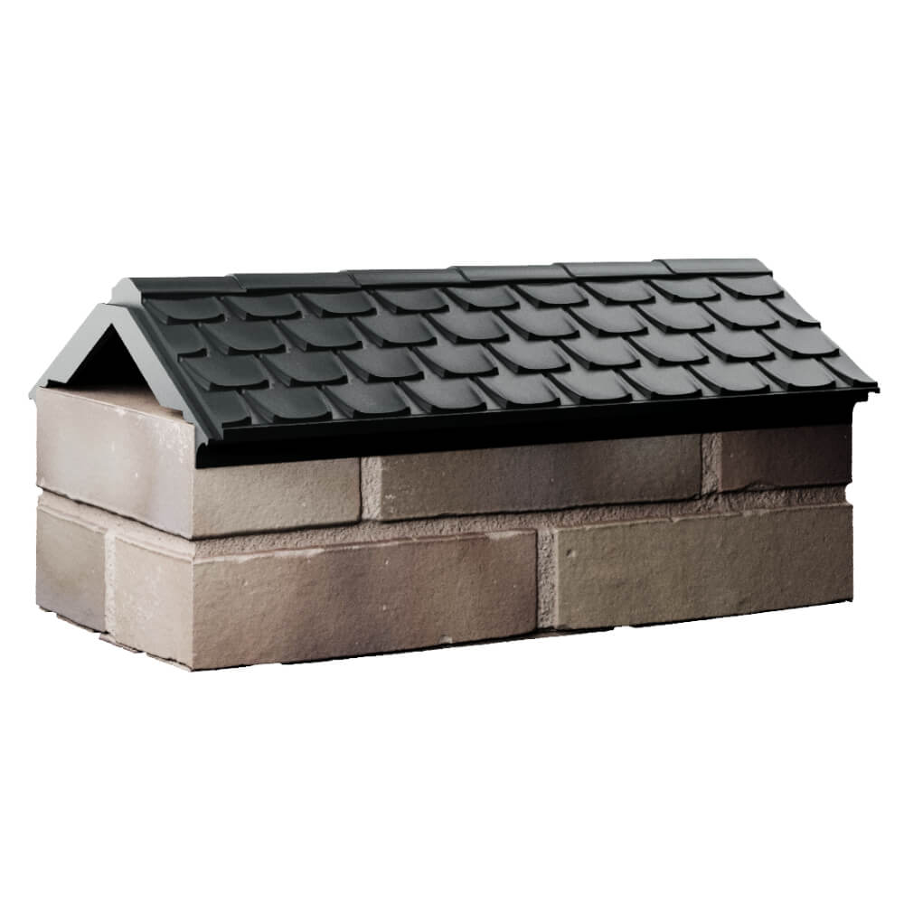 Парапет Zking Эльбрус Черный с посадкой на 1 кирпич (255мм) Кострома фото