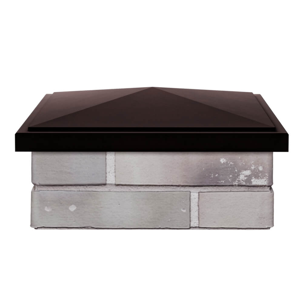 Колпак Zking БонаМоно Коричневый на столб 1.5х1.5 кирпича (385х385, 400х400мм) Кострома фото