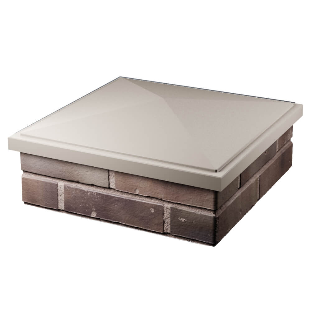 Колпак Zking БонаМоно Бежевый на столб 2х2 кирпича (515х515, 530х530мм) в Костроме фото