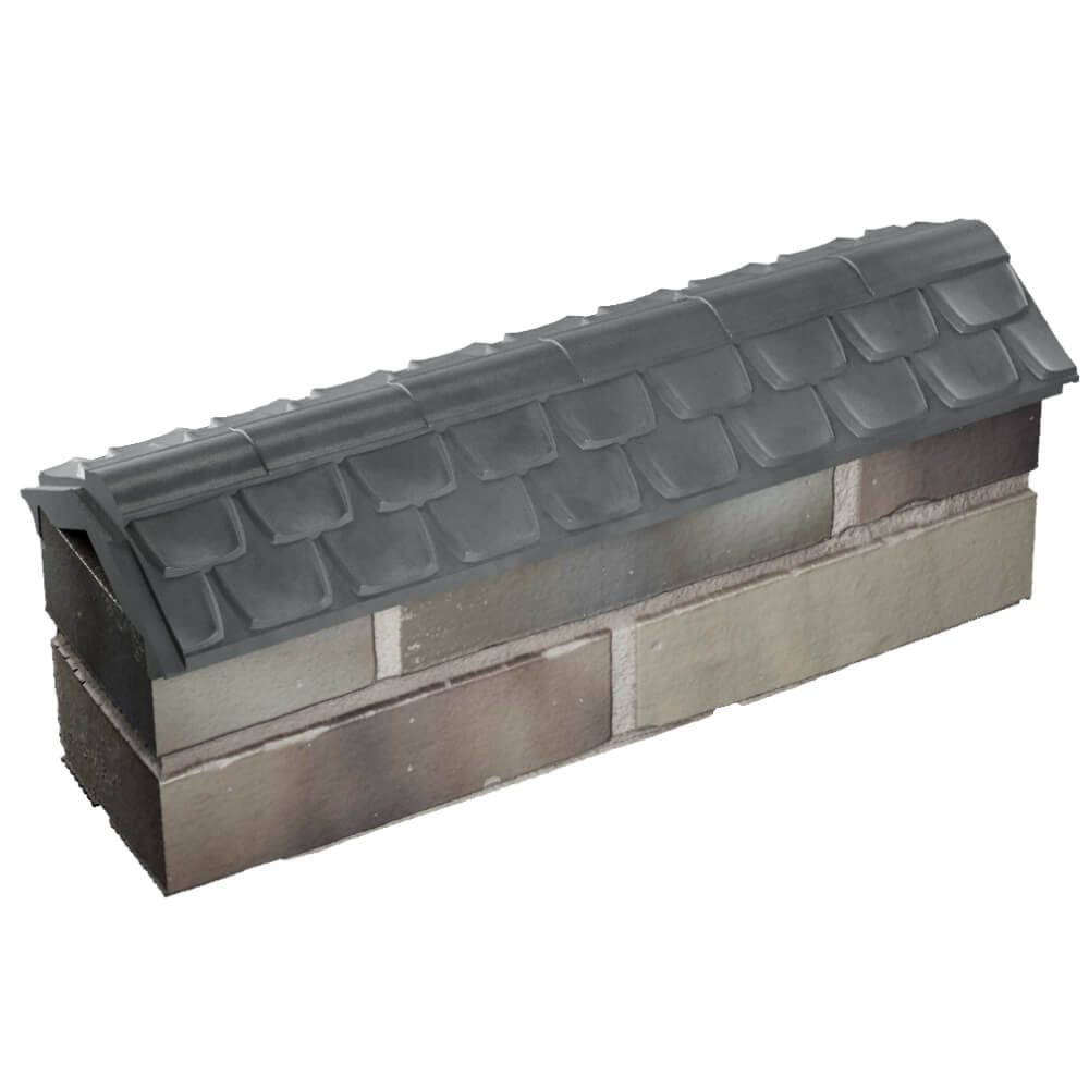 Парапет Zking Эльбрус Серый с посадкой на 0.5 кирпича (130мм) в Костроме фото