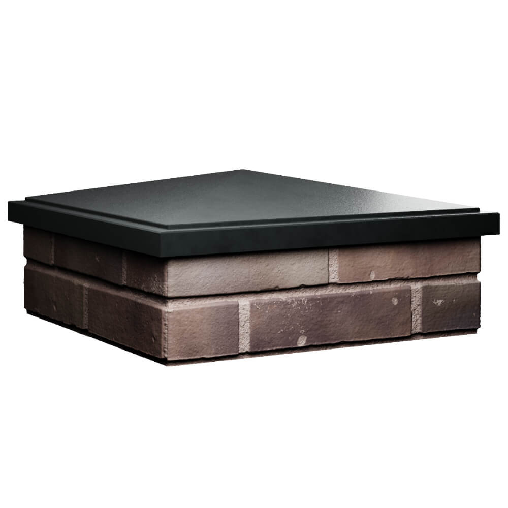 Колпак Zking БонаМоно Черный на столб 2х2 кирпича (515х515, 530х530мм) в Костроме фото