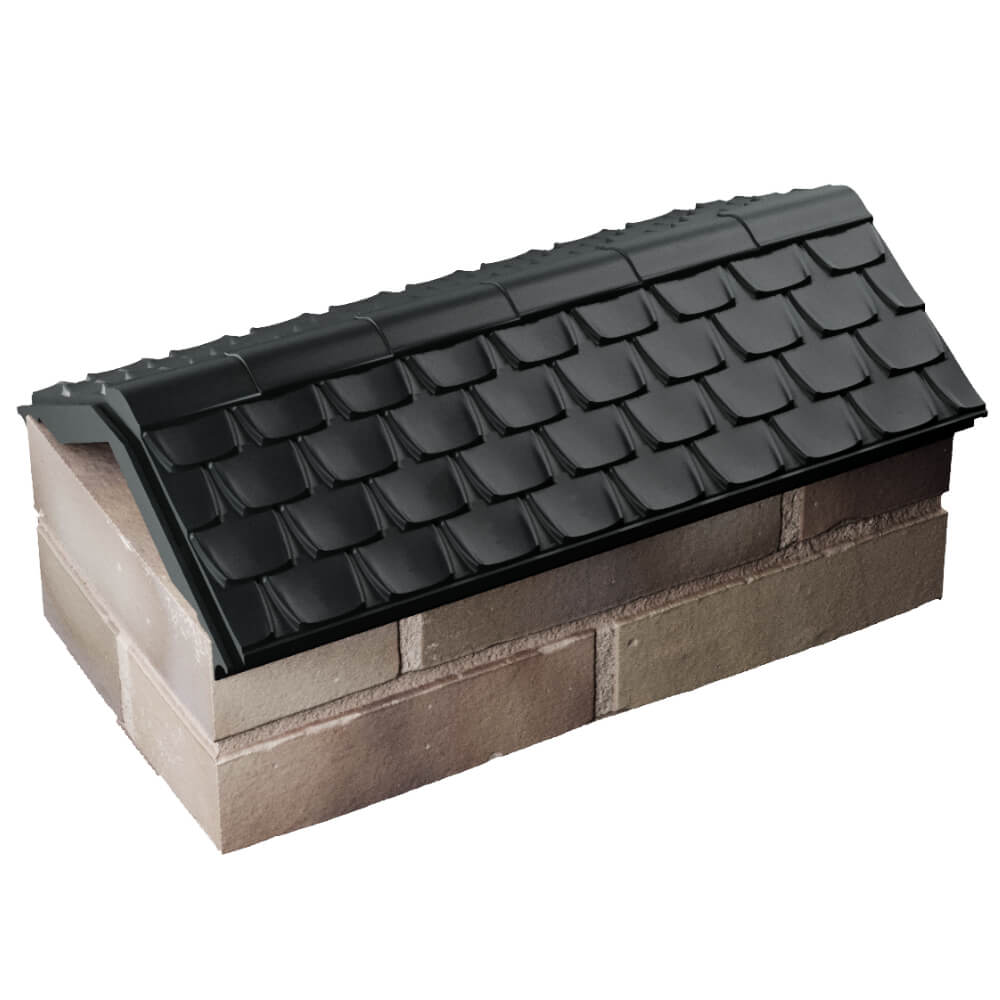 Парапет Zking Эльбрус Черный с посадкой на 1 кирпич (255мм) в Костроме фото