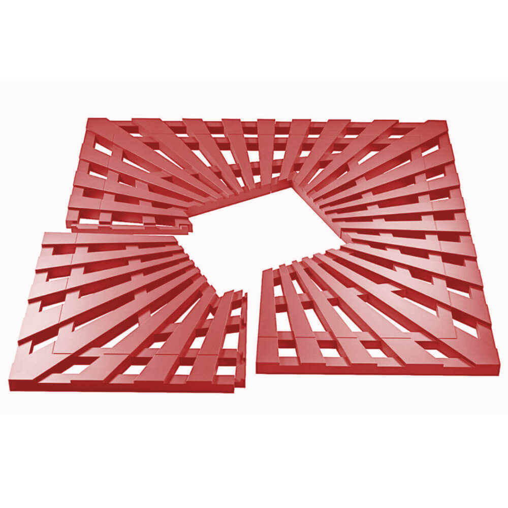 Приствольная решетка для дерева ZKING ATMOSPHERE 1.2х1.2м Красная в Костроме фото