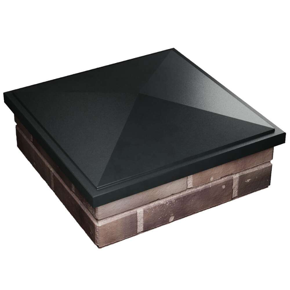 Колпак Zking БонаМоно Черный на столб 2х2 кирпича (515х515, 530х530мм) в Костроме фото