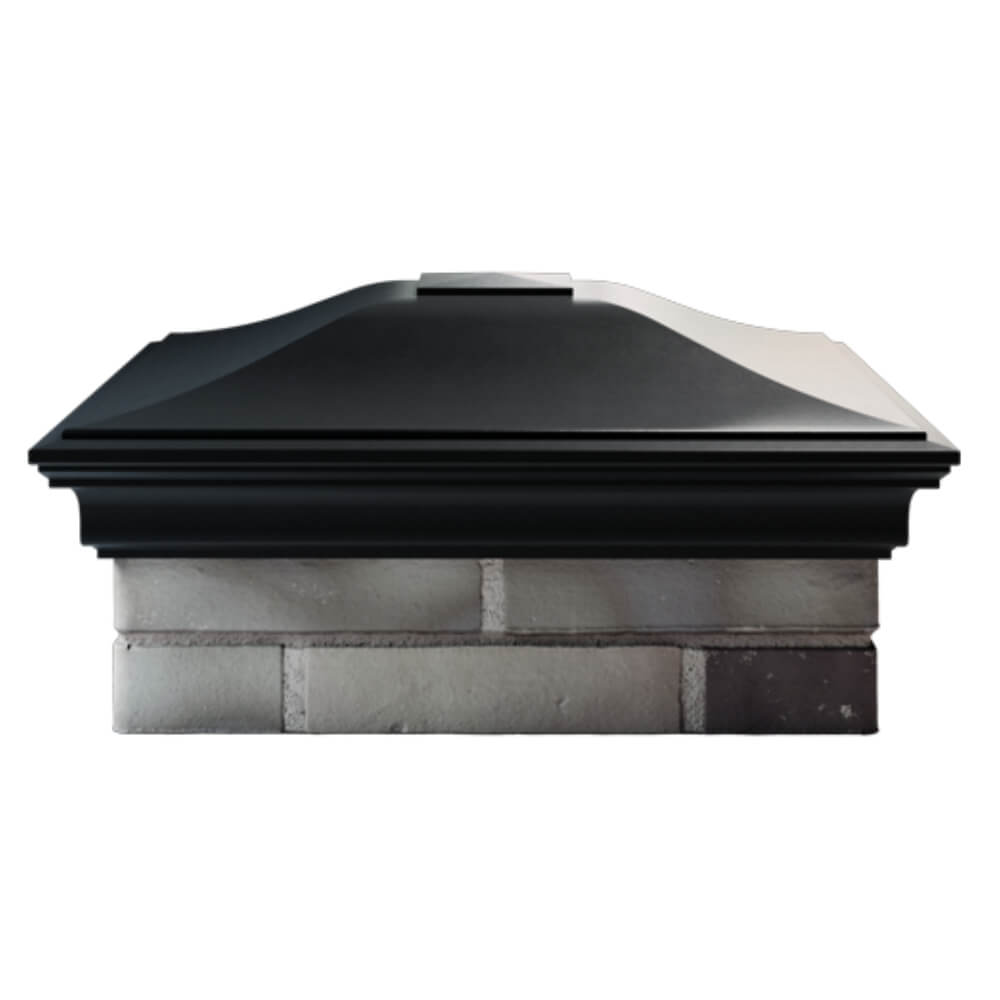 Колпак Zking Монблан Черный на столб 2х2 кирпича (515х515мм)