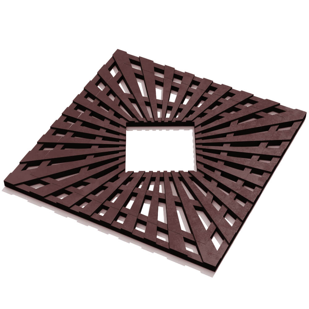 Приствольная решетка для дерева ZKING ATMOSPHERE 1.2х1.2м Коричневая в Костроме фото