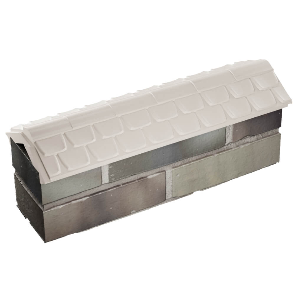 Парапет Zking Эльбрус Бежевый с посадкой на 0.5 кирпича (130мм) в Костроме фото