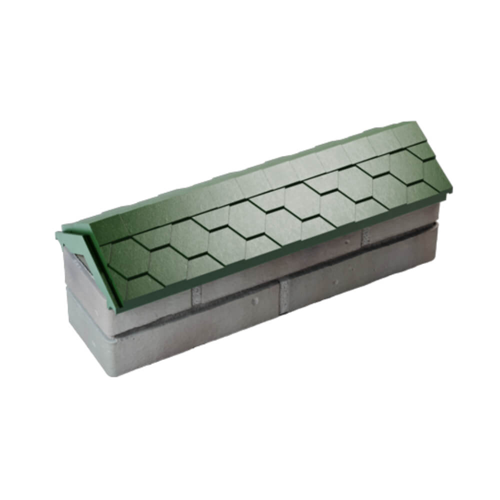 Парапет Zking Эверест Зеленый с посадкой на 0.5 кирпича (130мм) в Костроме фото