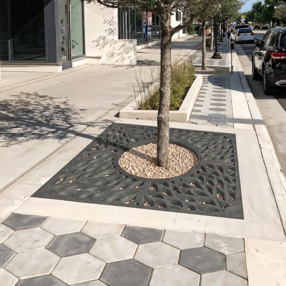 Приствольная решетка для дерева ZKING CRUST 2х2м Черная в Костроме фото