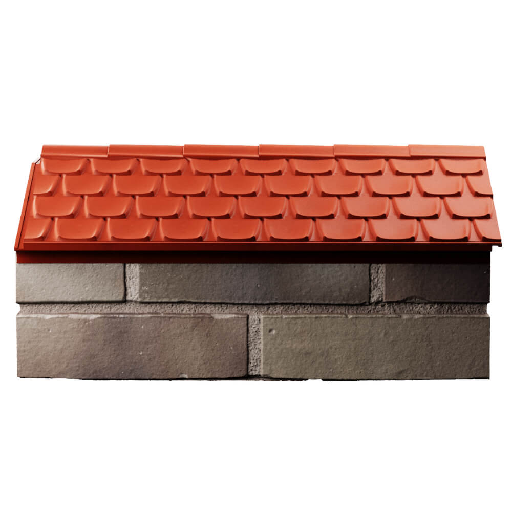 Парапет Zking Эльбрус Красный с посадкой на 1 кирпич (255мм) в Костроме фото