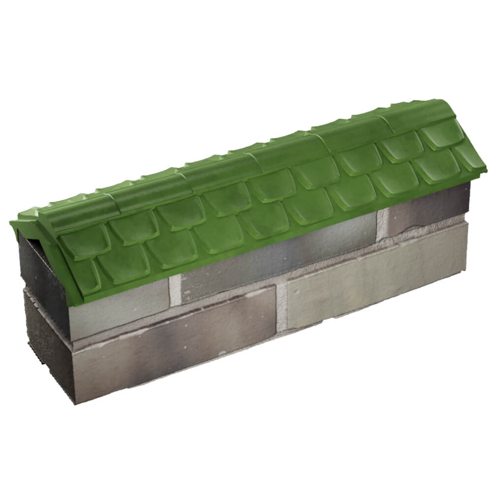 Парапет Zking Эльбрус Зеленый с посадкой на 0.5 кирпича (130мм) в Костроме фото